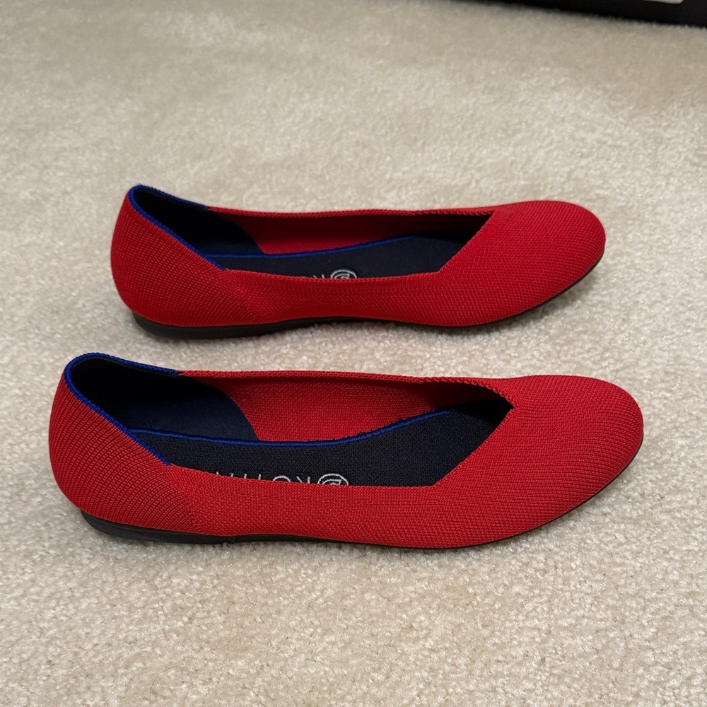 Rothy's Red Knit Slip-On Flats - Picture 8 of 8